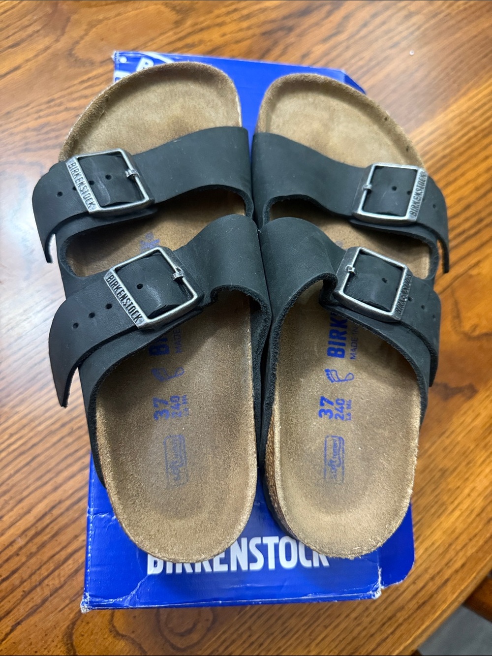 Birkenstock Arizona Two-Strap Sandals in Black